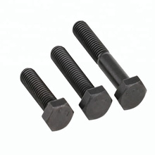 DIN933 Carbon Steel Black Oxide 8.8 Grade Heavy Hex Bolt And Nut